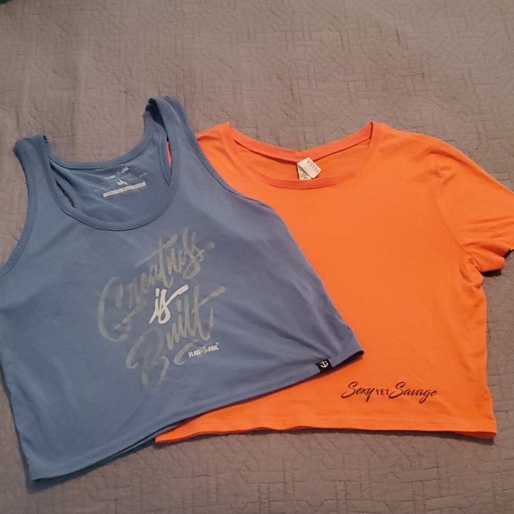 FNF and Combat Iron crop tops
